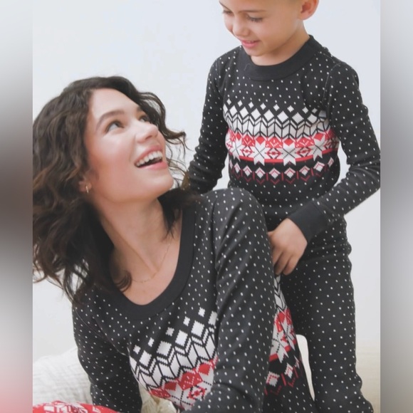 Holiday HannaJams Pajamas Set Black Fairisle 100% Cotton Women’s Sleepwear L - Picture 8 of 8
